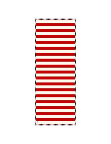 Striped Foulard Red Ivory