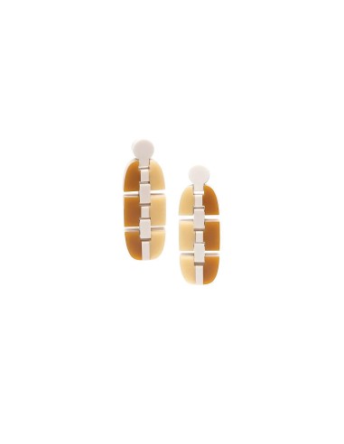 Ideal Ventura Link Earrings Caramel